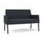 Lesro Mystic Lounge Reception Loveseat, Black, RS Night Sky Upholstery ML1501 - alternate 1